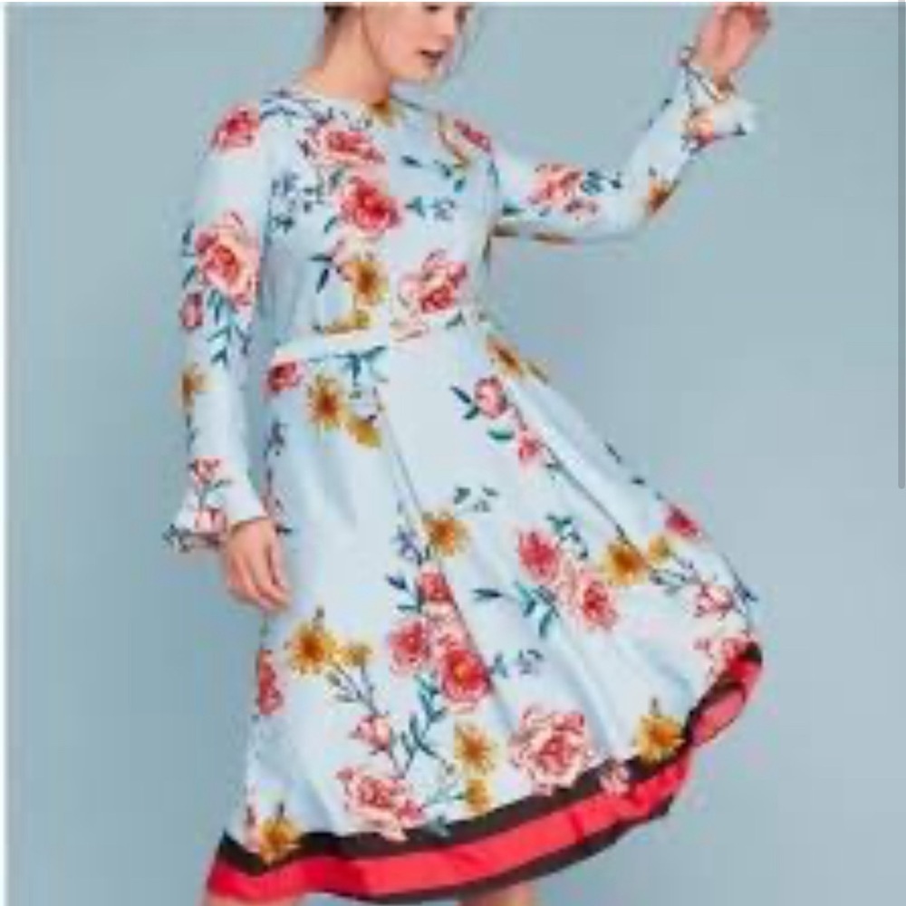 Lane Bryant X Fast Roma vintage flora midi dress size 26